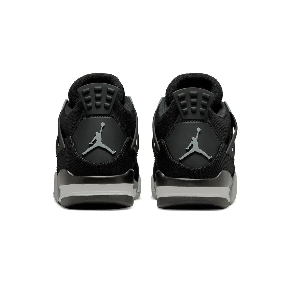 GS Black 4 Canvas Retro Air Jordan 0523